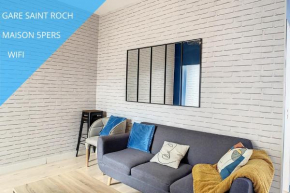 CHARMANTE MAISON DE VILLE PROCHE GARE 5PERS WIFI